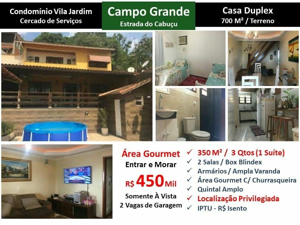 Casa Campo Grande Vila Jardim Cabuçu 350M²