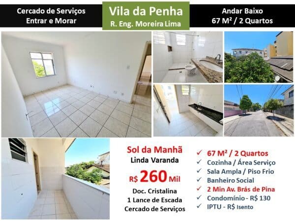 Apto Vila da Penha Moreira Lima 67M²