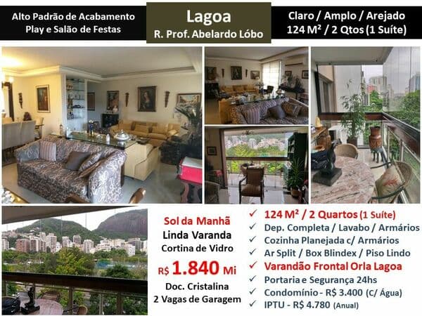 Apto Lagoa Abelardo Lobo 124M²