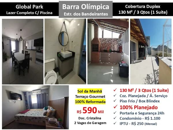 Cob Barra Olímpica Global Park 130M²
