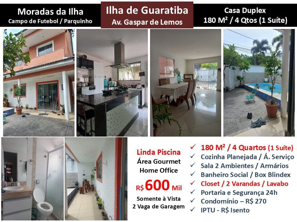 Casa Ilha de Guaratiba Moradas da Ilha 180M² 2