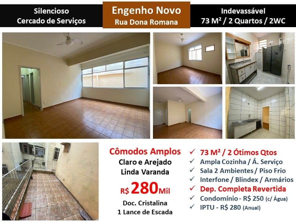 Apto Eng. Novo Dona Romana 73M²