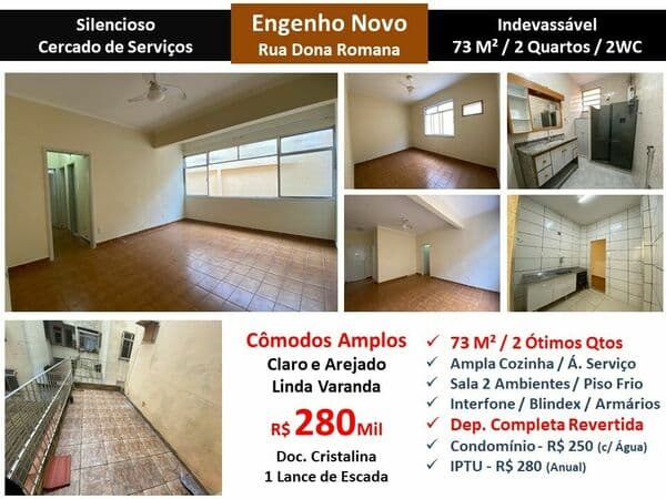 Apto Eng. Novo Dona Romana 73M²
