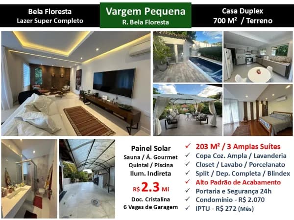 Casa Vargem Pequena Bela Floresta 203M²