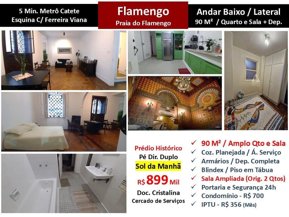 Apto Flamengo Praia 90M² 2