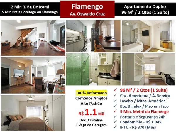 Apto Flamengo Oswaldo Cruz 96M²