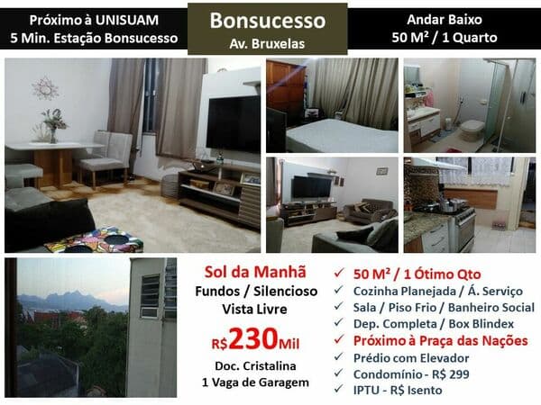 Apto Bonsucesso Bruxelas 50M²
