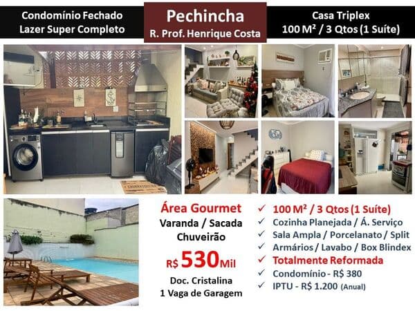 Casa JPA Pechincha Henrique Costa 100M² 2
