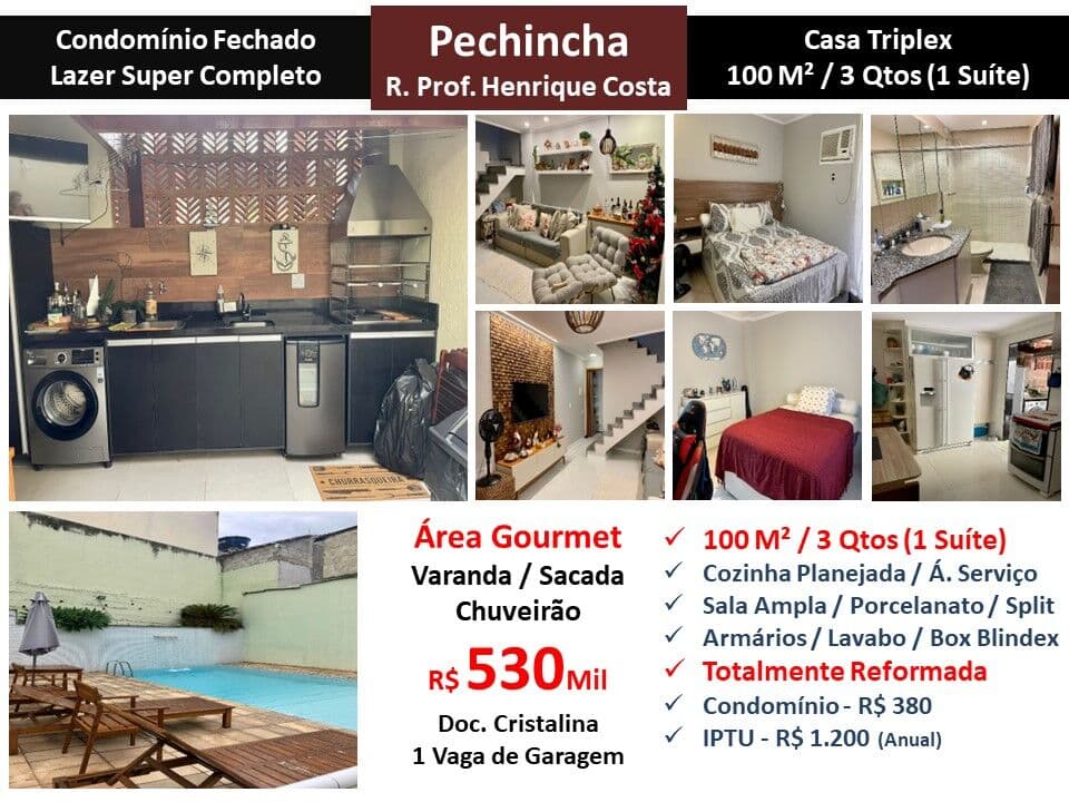 Casa JPA Pechincha Henrique Costa 100M² 2