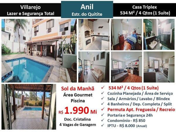 Casa JPA Anil Vilarejo 534M²