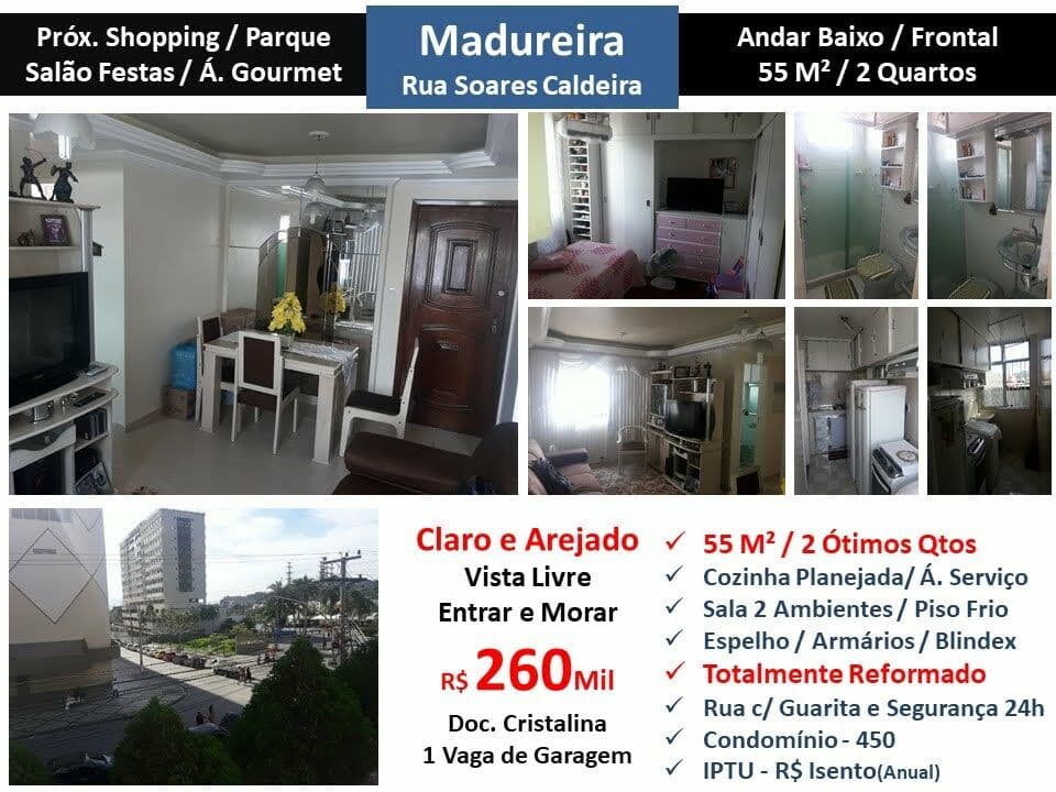 Apto Madureira Soares Caldeira 55M²