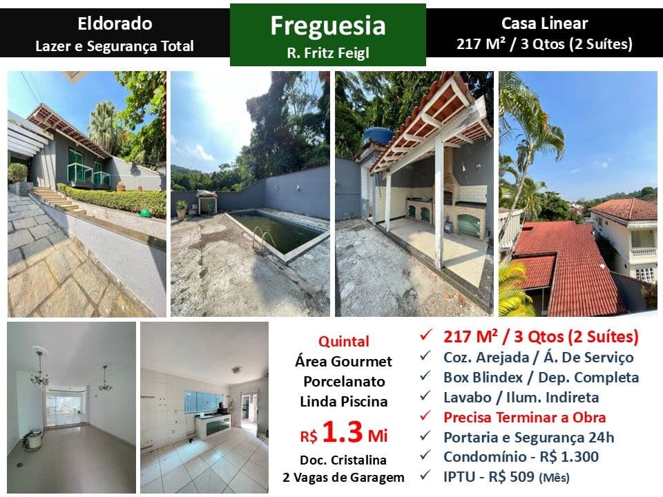 Casa JPA Freguesia Eldorado 217M²