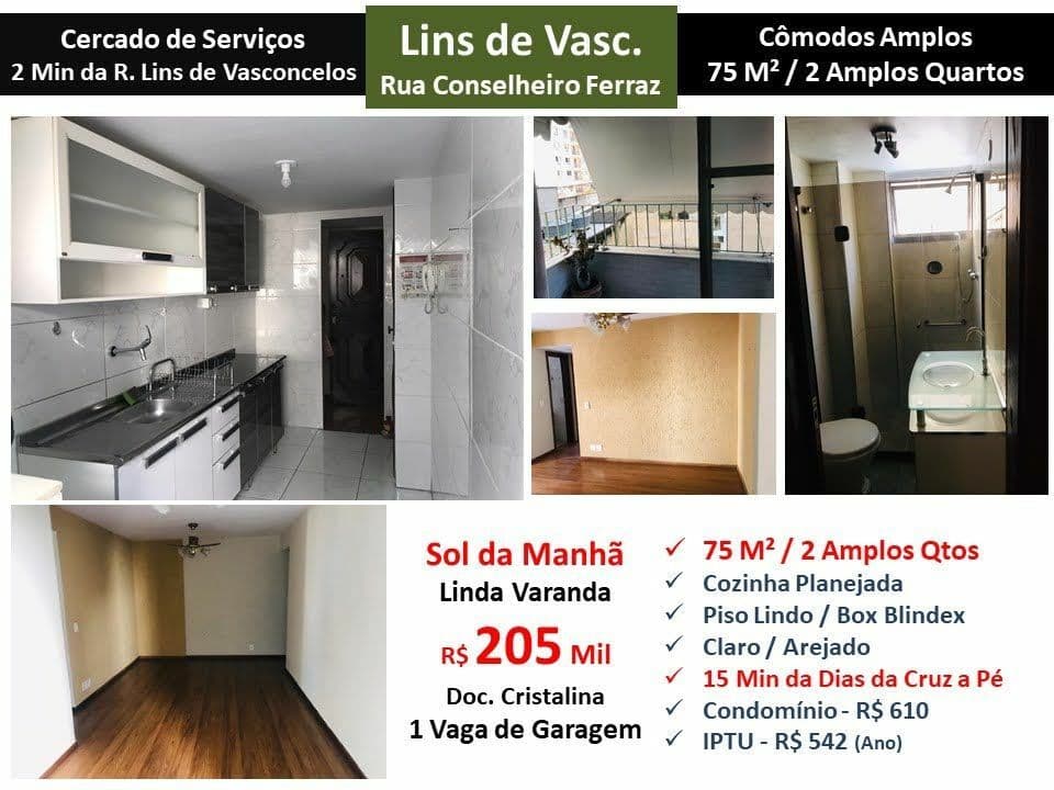 Apto Lins Conselheiro Ferraz 75M²
