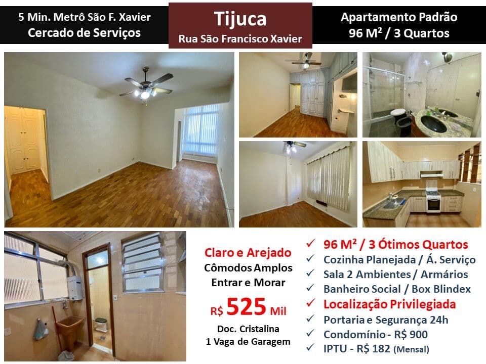 Apto Tijuca S.F. Xavier 96M² 2