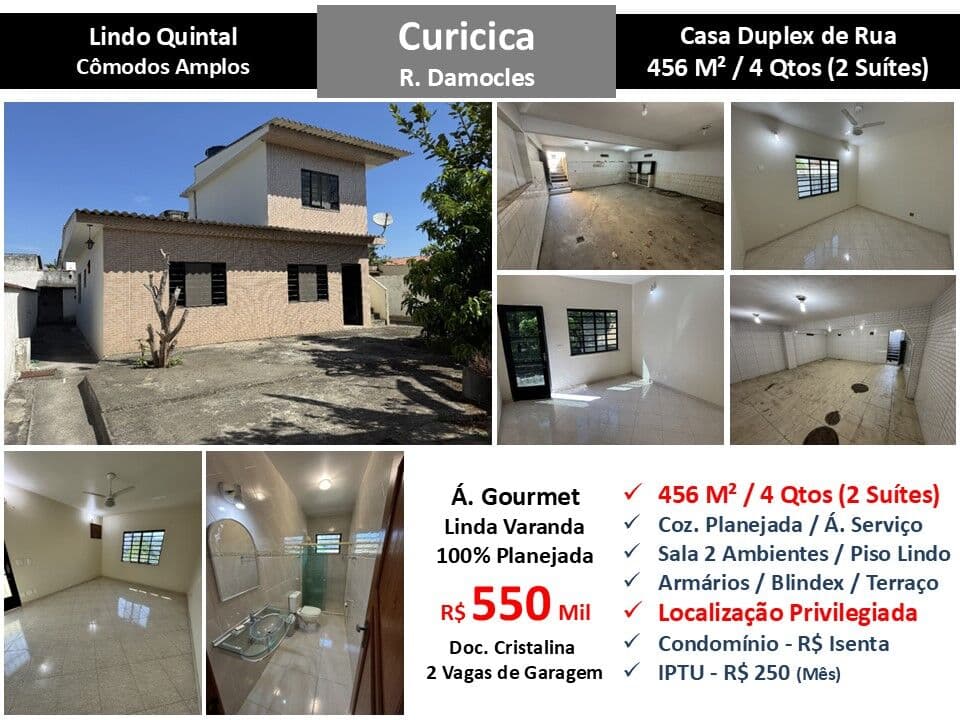 Casa JPA Curicica Damocles 456M² 2