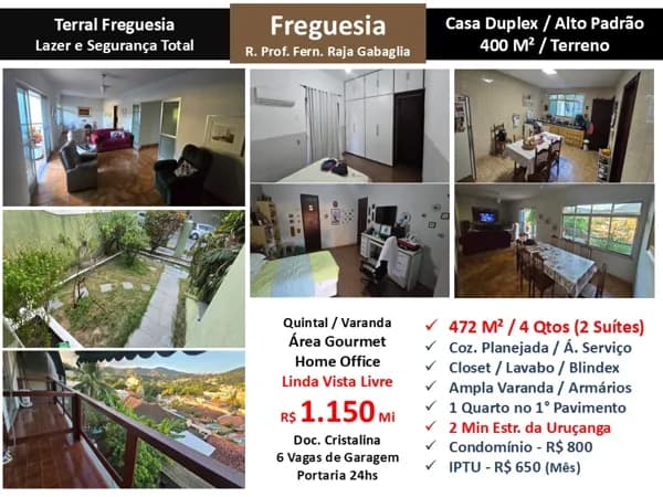 Casa JPA Freguesia Raja Gabaglia Terral 472M²
