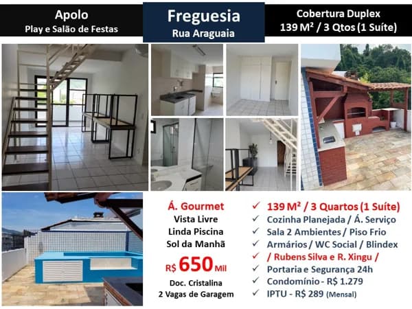 Cob JPA Freguesia Araguaia Apolo 139M²