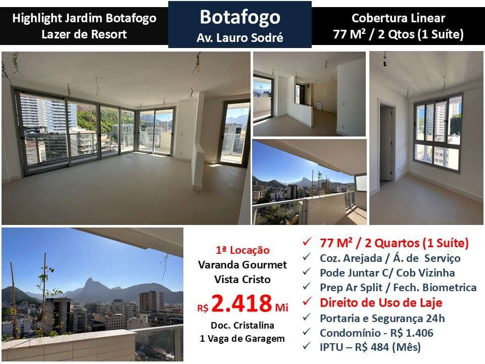 Cob Botafogo Highlight Jardim Botafogo 77M² Linear