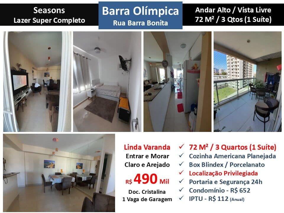 Apto Barra da Tijuca Camorim Seasons 72M² 5