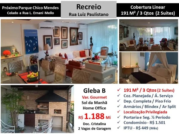 Cob Recreio Gleba B Luiz Paulistano 191M²