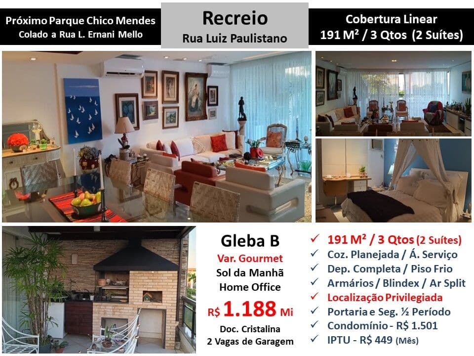 Cob Recreio Gleba B Luiz Paulistano 191M²