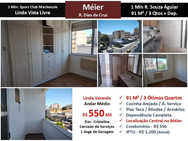 Apto Meier Dias da Cruz 91M²