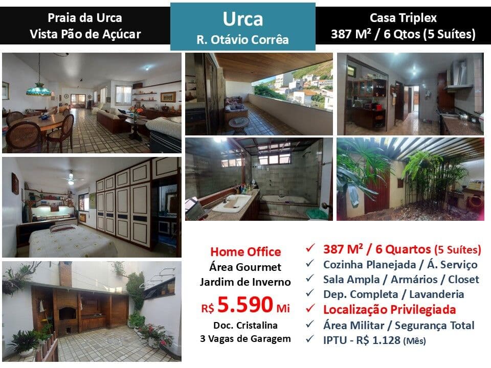 Casa Urca Otávio Corrêa 387M²