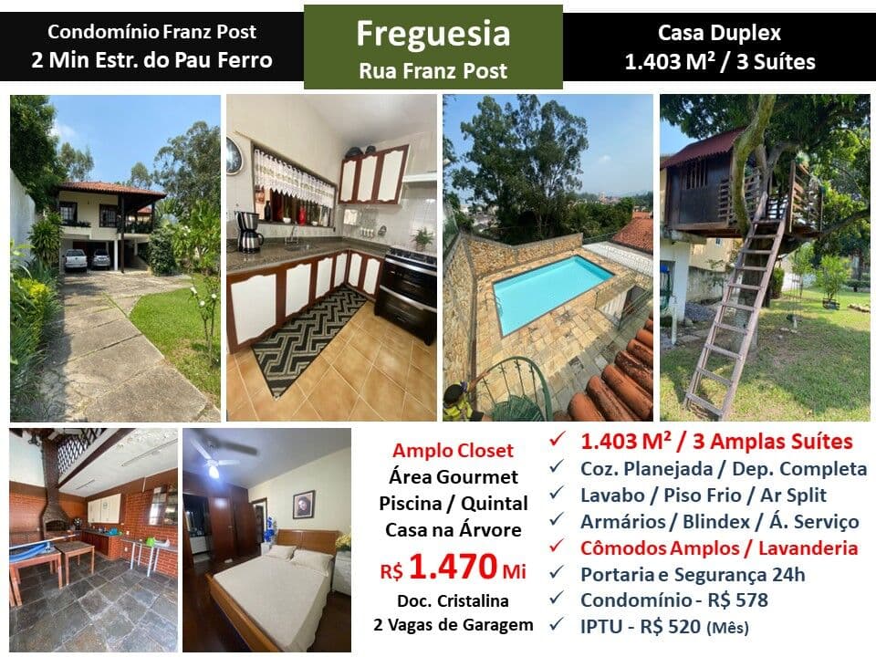 Casa JPA Freguesia Franz Post 1403M²
