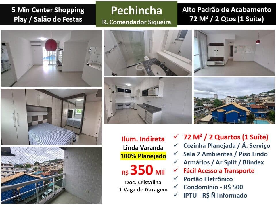 Apto JPA Pechincha Comendador Siqueira 72M²