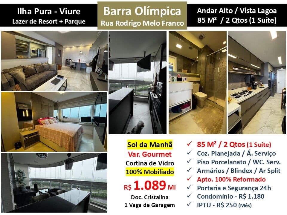 Apto Barra Olímpica Ilha Pura Viure 85M²