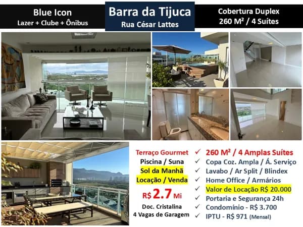 Cob Barra da Tijuca Blue Icon 260M²