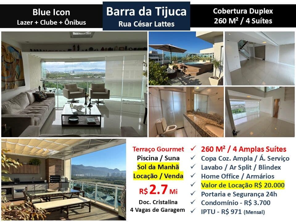 Cob Barra da Tijuca Blue Icon 260M²