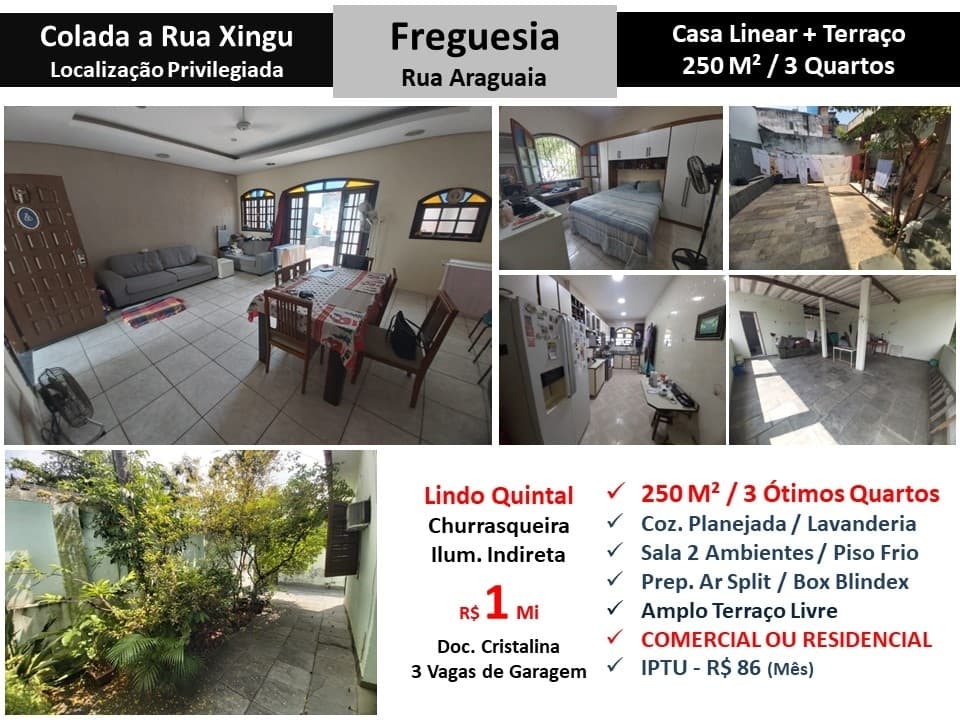 Casa JPA Freguesia Araguaia 250M² Linear