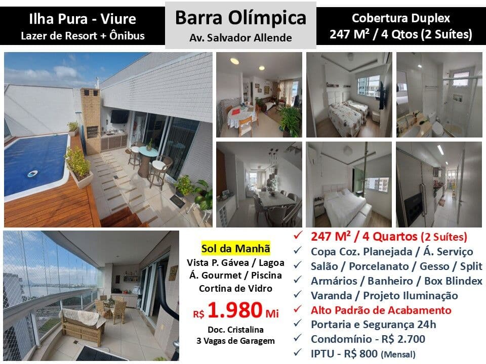 Cob Barra da Tijuca Ilha Pura Viure 247M²