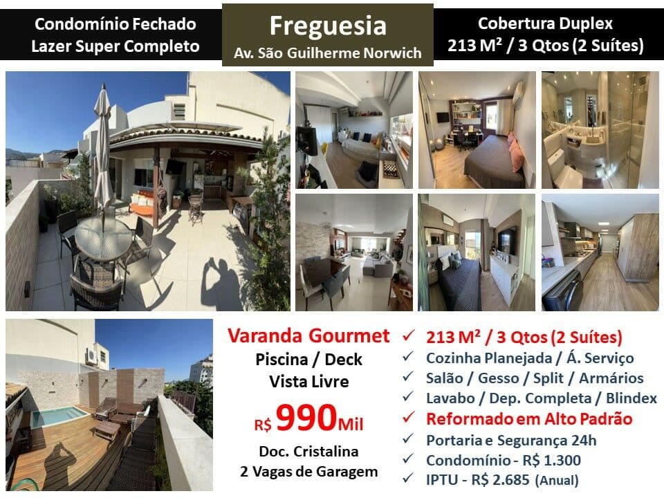 Cob JPA Freguesia São Guilherme Norwich 213M²
