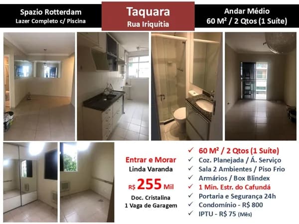 Apto JPA Taquara Spazio Rotterdam 60M² 2