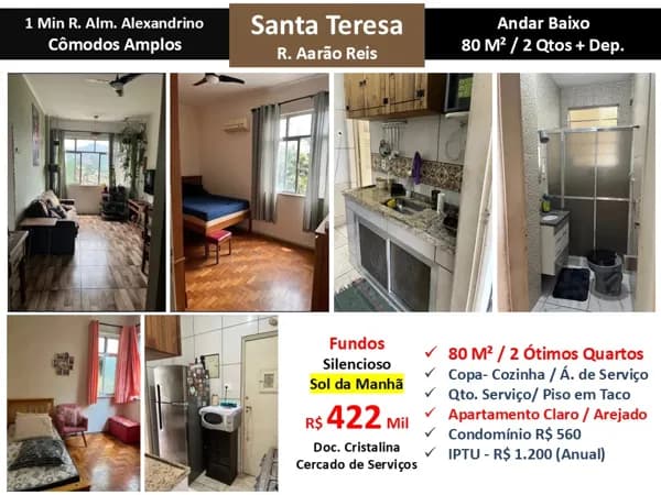Apto Santa Teresa Aarão Reis 80M²