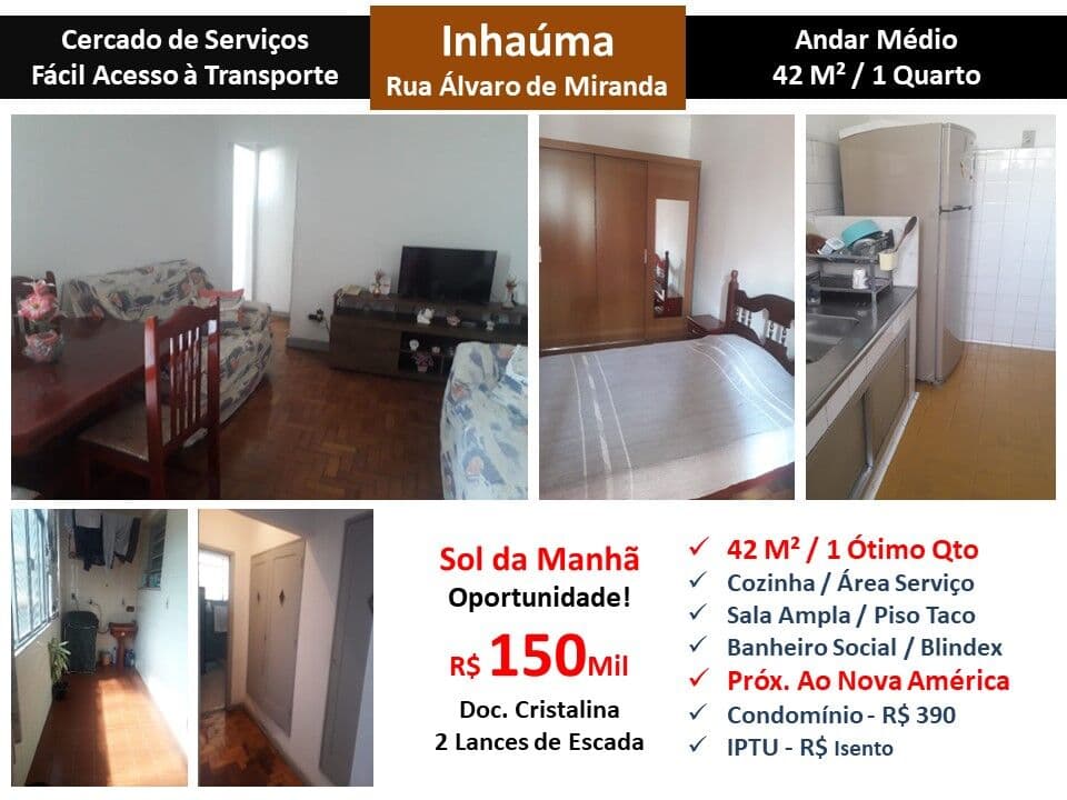 Apto Inhaúma Álvaro de Miranda 42M²