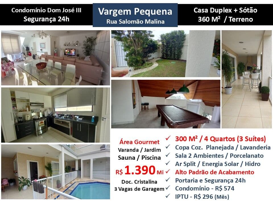 Casa Vargem Pequena Dom José 3 300M²