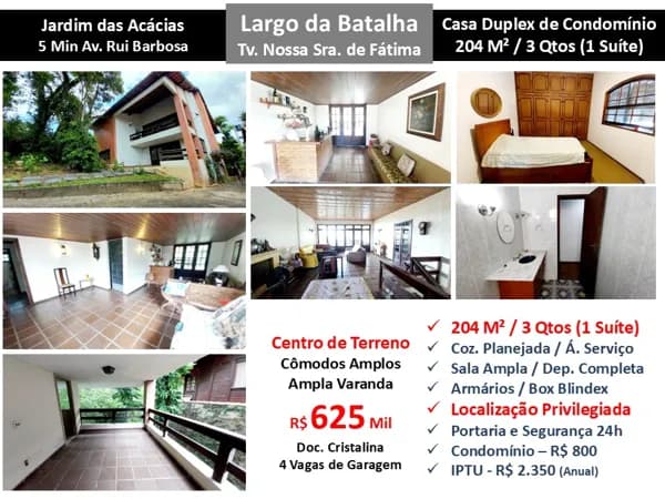Casa Largo da Batalha Jardim das Acácias 204M²