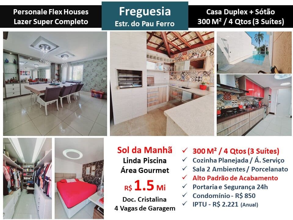 Casa JPA Freguesia Personale Flex Houses 300M²