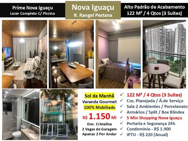 Apto Nova Iguaçu Rangel Pestana Prime 122M²