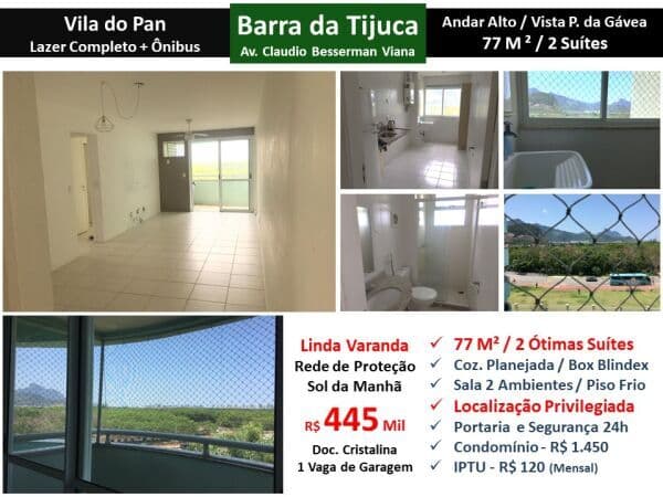 Apto Barra da Tijuca Vila do Pan 77M² 18