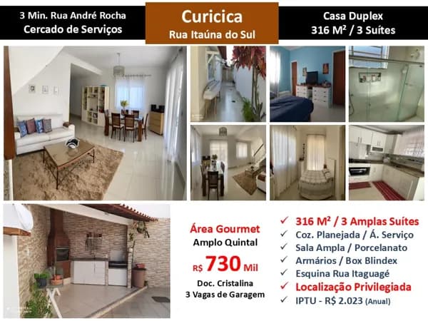 Casa JPA Curicica Itaunas do Sul 316M²