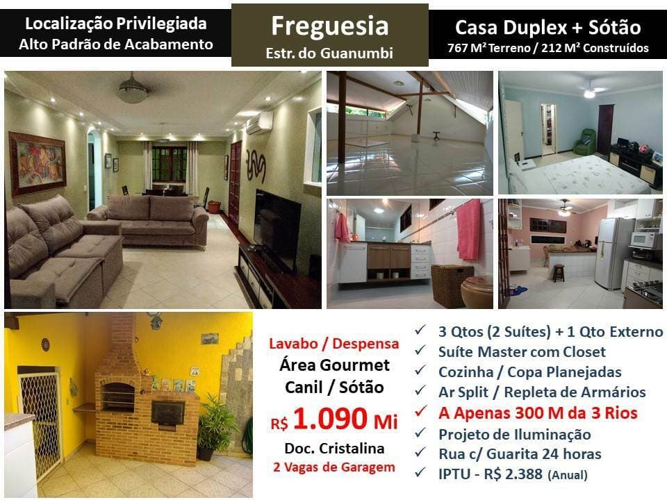 Sobrado em Rio de Janeiro - Freguesia (Jacarepaguá)