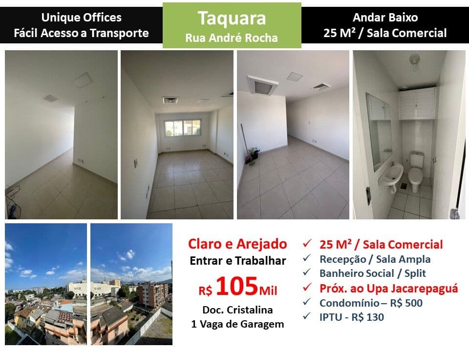 Sala JPA Taquara Unique Offices 25M²