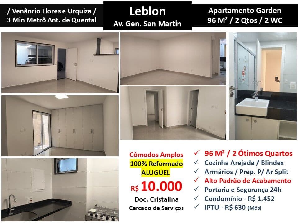 Apto Leblon San Martin 96M² Garden