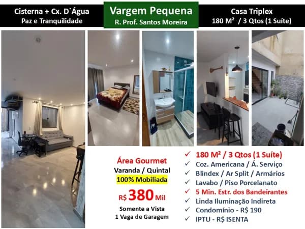 Casa Vargem Grande Santos Moreira 180M²