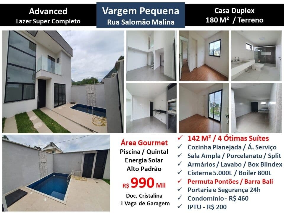 Terreno Vargem Grande Advanced Residence 180M²