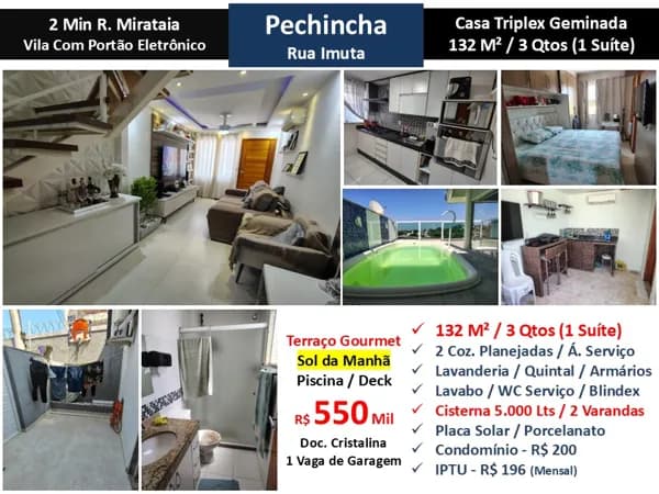 Casa JPA Pechinhca Imuta 132M² 2